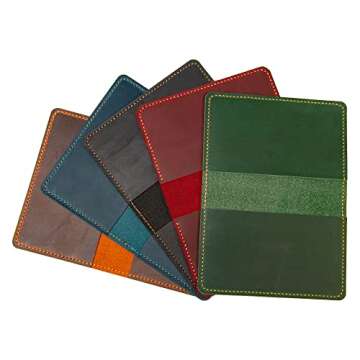 Elegant Leather Journal Cover for Moleskine and Field Notes