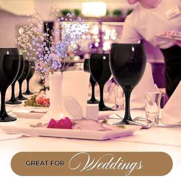 Vibrant TableTop King Colored Wine Glasses Set of 6