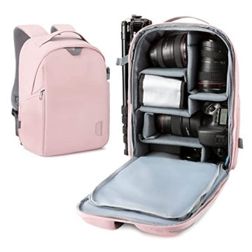 BAGSMART Camera Bag - Multi-Functional Photography Backpack for DSLR and Laptop