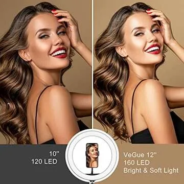 12" Ring Light with Boom Arm, LED Circle Light Desk Tripod Stand with Wireless Remote Control/Phone Holder/YouTube Video/Mic Clip for TikTok Makeup Vlog Streaming Online Meeting (JY-12)