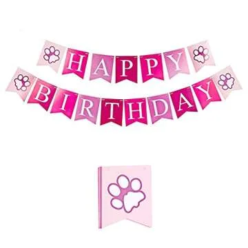 Stylish Dog Birthday Bandana Hat Scarves Set for Party