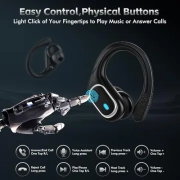 HAOYUYAN Wireless Earbuds with 80H Playback IPX7 Waterproof