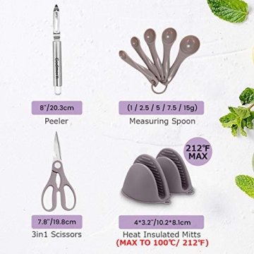 Godmorn 19PCS Kitchen Utensils Set for Every Cooking Need