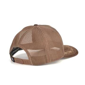 ARIAT Men's Structured Vintage Shield Logo Cap with Mesh Back and Snap Back Closure