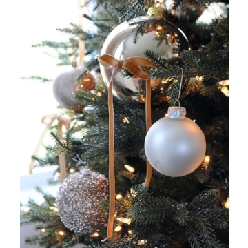 SIMISI Velvet Christmas Bows, 24 Pcs Set for Festive Decor