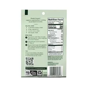 Simply Organic Fajita Seasoning Mix 12-Pack - 100% Organic Tex-Mex Flavor for Delicious Meals