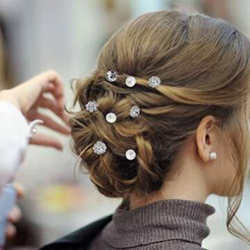 SUMAJU 40-Piece Bridal Hair Clips Set for Weddings