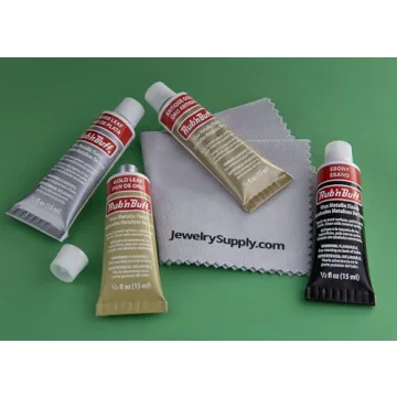 JewelrySupply Rub-N-Buff 4 Color Assortment with Cloth