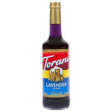 Torani Coffee Syrup, Lavender Flavored Syrup for Drinks, 25.4 Fl Oz