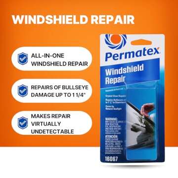 Permatex Bullseye Windshield Repair Kit for Quick Fixes