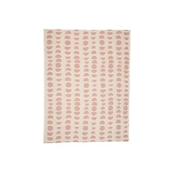 Soft Cotton Baby Blanket in Copper Moon Phase Design