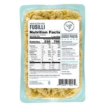 Quick Gluten-Free Fusilli Pasta Cooks in 3 Minutes