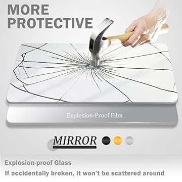 NeuType Mirror Full Length, 64"x22" Full Length Mirror with Stand Wall Mounted Dressing Mirror, Large Floor Standing Mirror Hanging or Leaning Against Wall Aluminum Alloy Thin Frame (Silver)