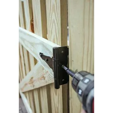 National Hardware Ornamental T Hinge 6 Inch - Black Style