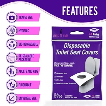 Flushable Disposable Toilet Seat Covers for All Ages