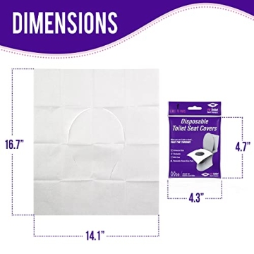 Flushable Disposable Toilet Seat Covers for All Ages