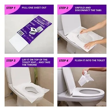 Flushable Disposable Toilet Seat Covers for All Ages