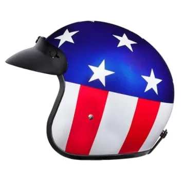 Daytona 3/4 Shell Open Face Motorcycle Helmet - Comfort & Safety