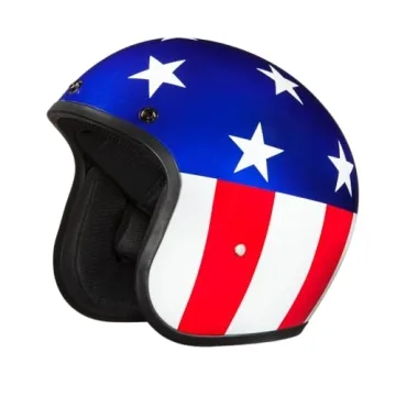Daytona 3/4 Shell Open Face Motorcycle Helmet - Comfort & Safety