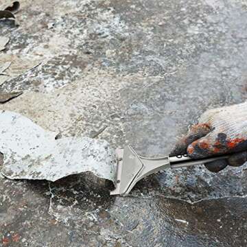 Mudder 4 Inch Razor Blade Scraper Tool Tile Paint Floor Wall Paper Removal Smoothing Scraper with 10 Pieces Replacement Blade for Removing Wallpaper, Sticker Glue Floor Adhesive 2 Pieces(Black)