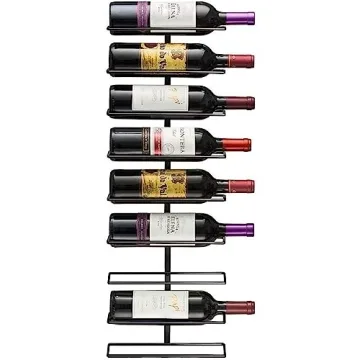 Sorbus Wall Mount Wine Rack (Holds 9 Bottles) - Wine Rack Wall Mounted for Wine Bottles, Liquor, Cha...