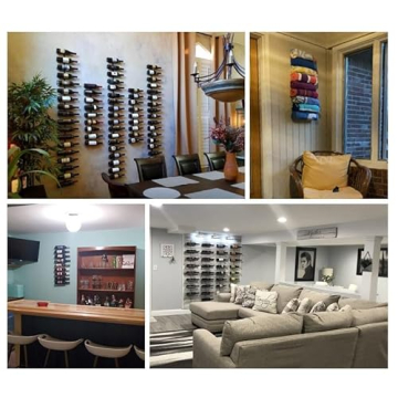 Stylish Sorbus Wall Mount Wine Rack Holding 9 Bottles Available