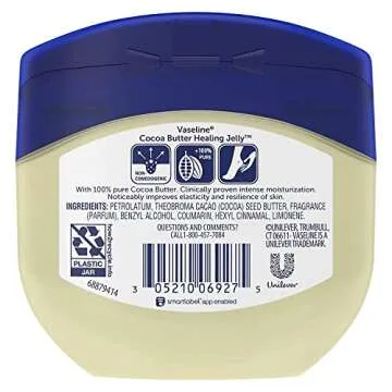 Vaseline Petroleum Jelly 7.5oz Cocoa Butter (3 Pack) - Intense Hydration & Moisture Lock