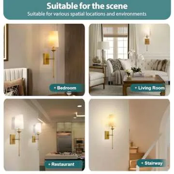 Rechargeable Wall Sconces - Elegant Lighting Solution Set