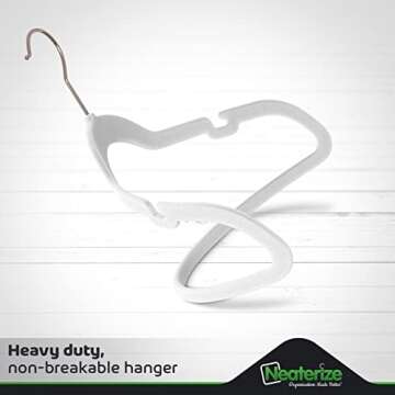 Velvet Hangers 40 Pack White – Heavy Duty Clothes Hangers Space Saving - Non Slip Felt Hangers for Closet - Perchas Ganchos para Colgar Ropa Hangars