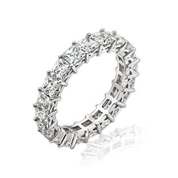 Amazon Essentials Sterling Silver Princess Cut Ring