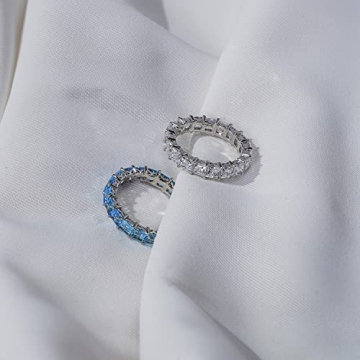 Amazon Essentials Sterling Silver Princess Cut Ring