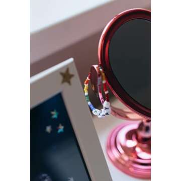 THRELE 1000pcs 6x6mm Square Letter Beads White Beads with Gold Alphabet for Bracelet and Jewelry Making