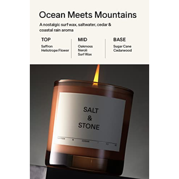 SALT & STONE Scented Candle | Aromatic & Long-Lasting