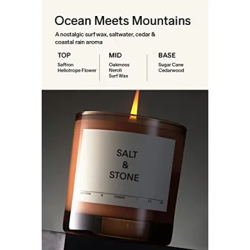 SALT & STONE Scented Candle | Aromatic & Long-Lasting