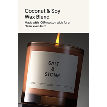SALT & STONE Scented Candle | Aromatic & Long-Lasting
