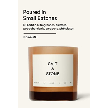 SALT & STONE Scented Candle | Aromatic & Long-Lasting