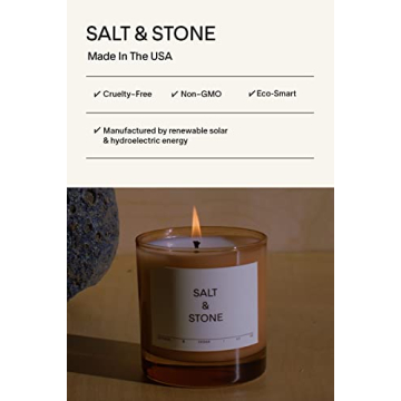 SALT & STONE Scented Candle | Aromatic & Long-Lasting