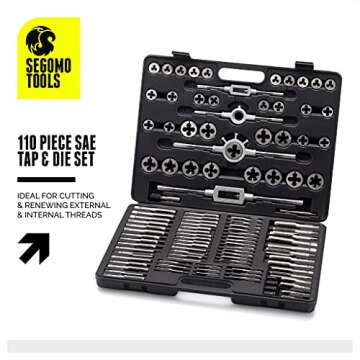 Hardened Alloy Steel Tap And Die Threaded Set - 110 Piece