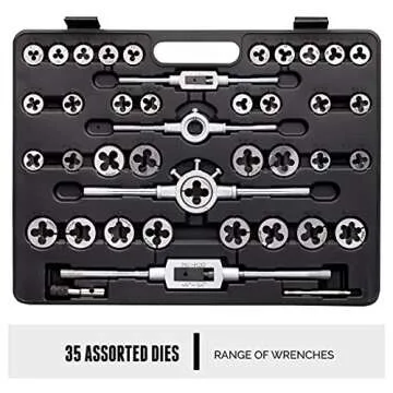 Hardened Alloy Steel Tap And Die Threaded Set - 110 Piece