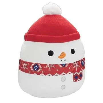 Squishmallows 10-Inch Manny The Snowman - Official Jazwares Plush - Collectible Soft & Squishy Stuff...