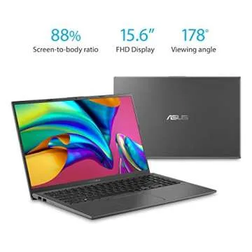 ASUS VivoBook 15 Thin and Light Laptop, 15.6” FHD Display, Intel i3-1005G1 CPU, 8GB RAM, 128GB SSD...