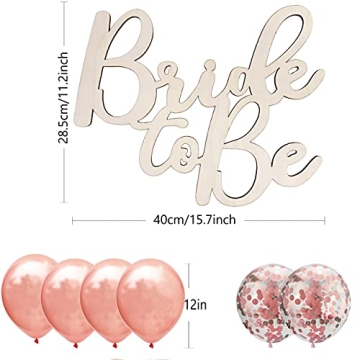Bride to Be Sign and Balloons for Bridal Shower Decor