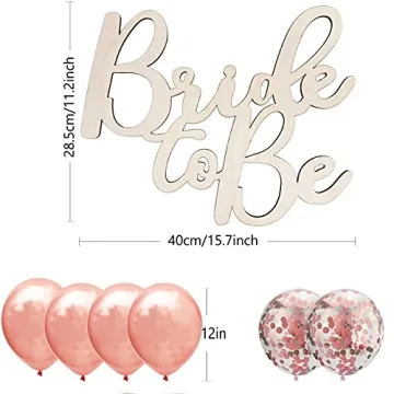 Bride to Be Sign and Balloons for Bridal Shower Decor