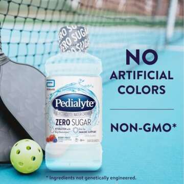 Pedialyte Electrolyte Water Zero Sugar | Berry Frost Flavor