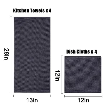 Ultra Soft 100% Cotton Dish Towels Set by Homaxy