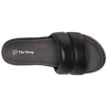 The Drop Women's Issi Quilted Flatform Sandal Black