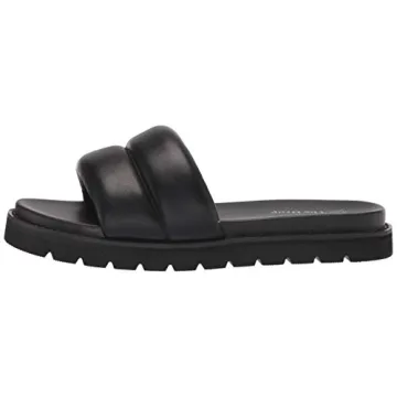 The Drop Women's Issi Quilted Flatform Sandal Black