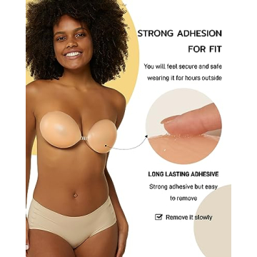 Niidor Adhesive Bra for Backless Dress & Nipple Covers