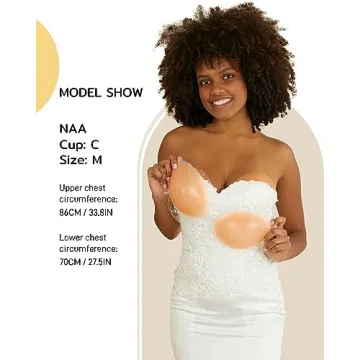 Niidor Adhesive Bra for Backless Dress & Nipple Covers