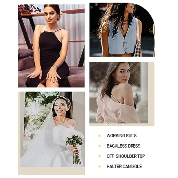 Niidor Adhesive Bra for Backless Dress & Nipple Covers